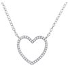 Image 1 : 10KT White Gold 0.10CTW DIAMOND FASHION PENDANT