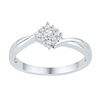Image 1 : 10KT White Gold 0.20CTW DIAMOND FASHION RING