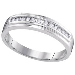 10KT White Gold 0.12CT DIAMOND FASHION BAND