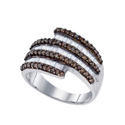 925 Sterling Silver White 1.00CT DIAMOND FASHION RING