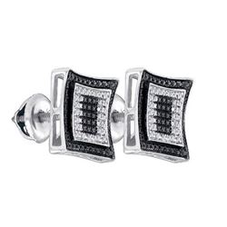 925 Sterling Silver White 0.09CT-DIAMOND MICRO-PAVE EAR