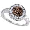 Image 1 : 925 Sterling Silver White 0.33CT DIAMOND FASHION RING