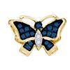 Image 1 : 10K Yellow-gold 0.06CT DIAMOND BUTTERFLY PENDANT