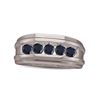 Image 1 : 10K White-gold 0.25CT BLACK DIAMOND INVISIBLE BAND