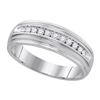 Image 1 : 925 Sterling Silver White 0.25CTW DIAMOND FASHION BAND