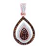 Image 1 : 10K Yellow-Gold 0.20CTW DIAMOND FASHION PENDANT