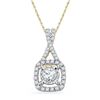Image 1 : 10K Yellow-gold 0.40CTW DIAMOND FASHION PENDANT