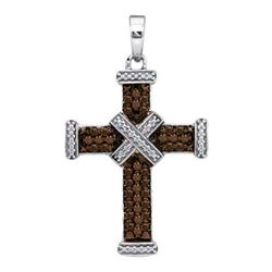 14K 925-Sterling 0.25CTW DIAMOND MICRO-PAVE PENDANT
