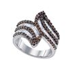 Image 1 : 925 Sterling Silver White 1.30CT DIAMOND FASHION RING