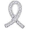 Image 1 : 925 Sterling Silver White 0.10CTW DIAMOND FASHION PENDA