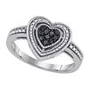 Image 1 : 925 Sterling Silver White 0.27CTW DIAMOND FASHION RING