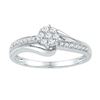 Image 1 : 10KT White Gold 0.20CTW DIAMOND FASHION RING