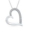 Image 1 : 10KT White Gold 0.10CTW DIAMOND FASHION PENDANT
