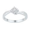 Image 1 : 10KT White Gold 0.20CTW DIAMOND FASHION RING