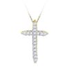 Image 1 : 10K Yellow-gold 0.25CTW DIAMOND FASHION PENDANT