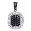 Image 1 : 10KT White Gold 0.50CTW DIAMOND MICRO-PAVE PENDANT