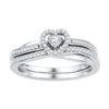 Image 1 : 10KT White Gold 0.25CTW DIAMOND BRIDAL SET