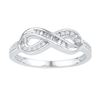 Image 1 : 10KT White Gold 0.20CTW DIAMOND FASHION RING