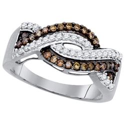 10KT White Gold 0.50CTW DIAMOND FASHION RING