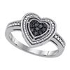 Image 1 : 925 Sterling Silver White 0.27CTW DIAMOND FASHION RING