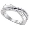 Image 1 : 10KT White Gold 0.20CTW DIAMOND FASHION BAND