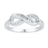 Image 1 : 10KT White Gold 0.20CTW DIAMOND FASHION RING