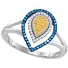 Image 1 : 10KT White Gold 0.20CTW-Diamond MICRO-PAVE RING