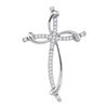 Image 1 : 10KT White Gold 0.10CTW DIAMOND FASHION PENDANT