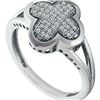 Image 1 : 10KT White Gold 0.15CT DIAMOND MICRO PAVE RING