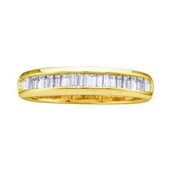 14KT Yellow Gold 0.50CTW BAGGUETTE DIAMOND LADIES FASHI