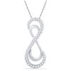 Image 1 : 10KT White Gold 0.10CTW DIAMOND FASHION PENDANT