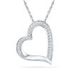 Image 1 : 10KT White Gold 0.13CTW DIAMOND FASHION PENDANT