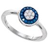 Image 1 : 10KT White Gold 0.20CTW DIAMOND FASHION RING