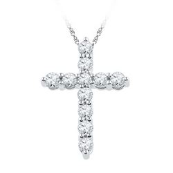 10KT White Gold 0.33CTW DIAMOND FASHION PENDANT