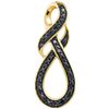 Image 1 : 10K Yellow-gold 0.11CTW DIAMOND FASHION PENDANT