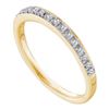 Image 1 : 14KT Yellow Gold 0.12CT DIAMOND FASHION BAND