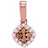 Image 1 : 14KT Rose Gold 0.25CTW DIAMOND FASHION PENDANT