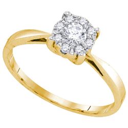 10K Yellow-gold 0.25CTW DIAMOND BRIDAL RING