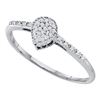 Image 1 : 10KT White Gold 0.07CTW DIAMOND FASHION RING