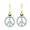 Image 1 : 10KT Yellow Gold 0.25CTW DIAMOND FASHION EARRINGS