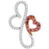Image 1 : 10KT Rose Gold 0.25CTW-Diamond MICRO-PAVE NECKLACE