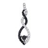 Image 1 : 10KT White Gold 0.25CTW DIAMOND FASHION PENDANT