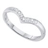 Image 1 : 14KT White Gold 0.07CTW DIAMOND LADIES BAND
