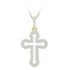 Image 1 : 10K Yellow-gold 0.15CTW DIAMOND FASHION PENDANT