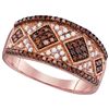 Image 1 : 10KT Rose Gold 0.51CTW RED DIAMOND FASHION RING