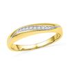 Image 1 : 10K Yellow-gold 0.05CTW DIAMOND FASHION BAND