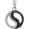 Image 1 : 10KT White Gold 0.10CTW BLACK DIAMOND FASHION PENDANT