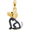 Image 1 : 10K Yellow-gold 0.13CTW DIAMOND FASHION PENDANT