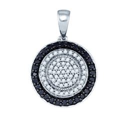 10KT White Gold 0.51CTW DIAMOND FASHION PENDANT