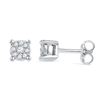 Image 1 : 10KT White Gold 0.10CTW DIAMOND FASHION EARRING